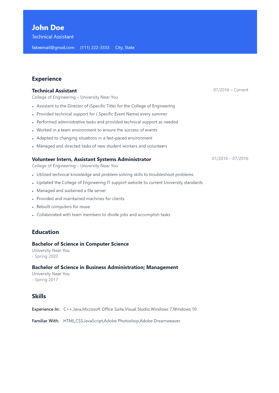 Mechanical Engineer resume example using Aether template — Engineering industry ATS-friendly layout