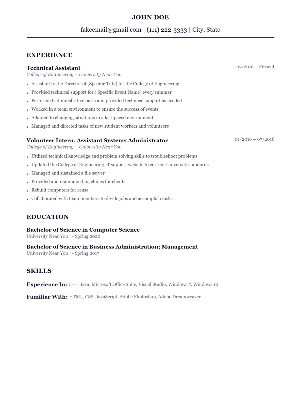 Attorney resume example using Classic template — Legal industry ATS-friendly layout