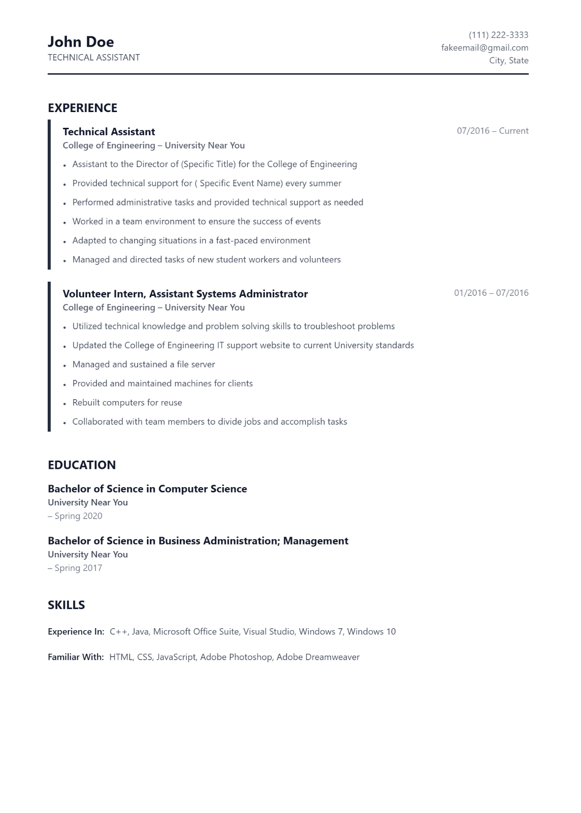 Free Hyperion ATS-friendly resume template — Professional, ATS design